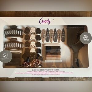 51 piece Hair accessory kit. Everyday essential kit. All hair types. New in box